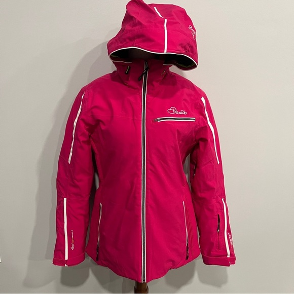 Dare2B Kids Pink Outdoor Hooded Jacket Size 10 - Picture 1 of 13